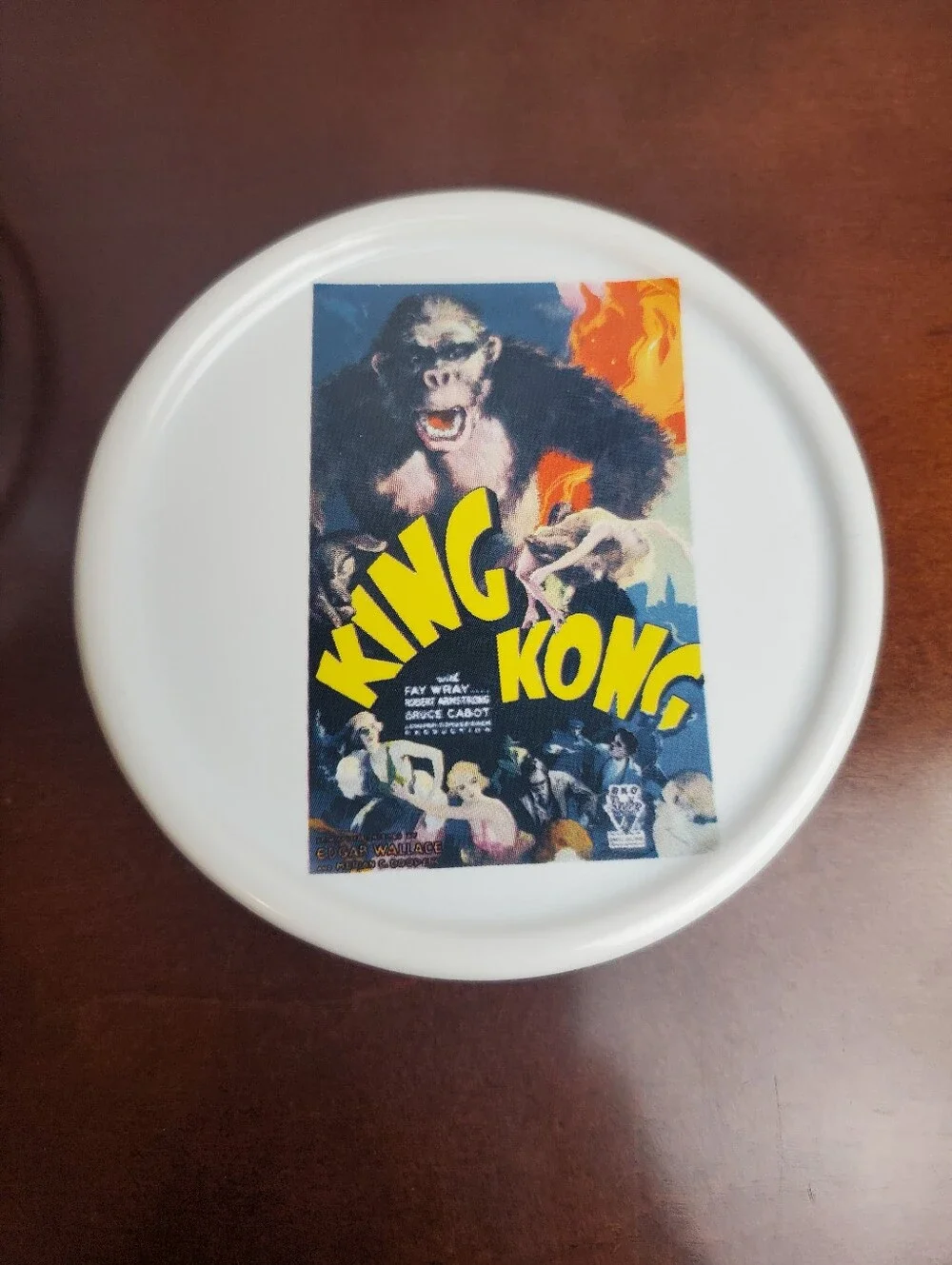 Set Of 4 Pottery Barn TCM Hollywood Ceramic Movie Coasters King Kong Casablanca